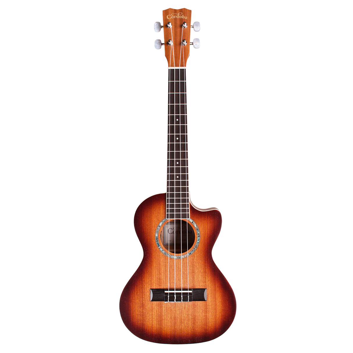 Cordoba 15TM-CE Tenor Cutaway Ukulele - Edgeburst