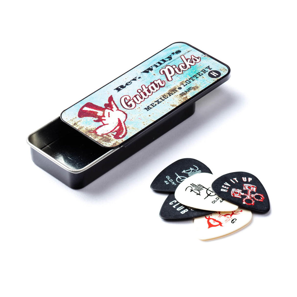 Jim Dunlop Rev Willy Heavy Gauge Pick Tin