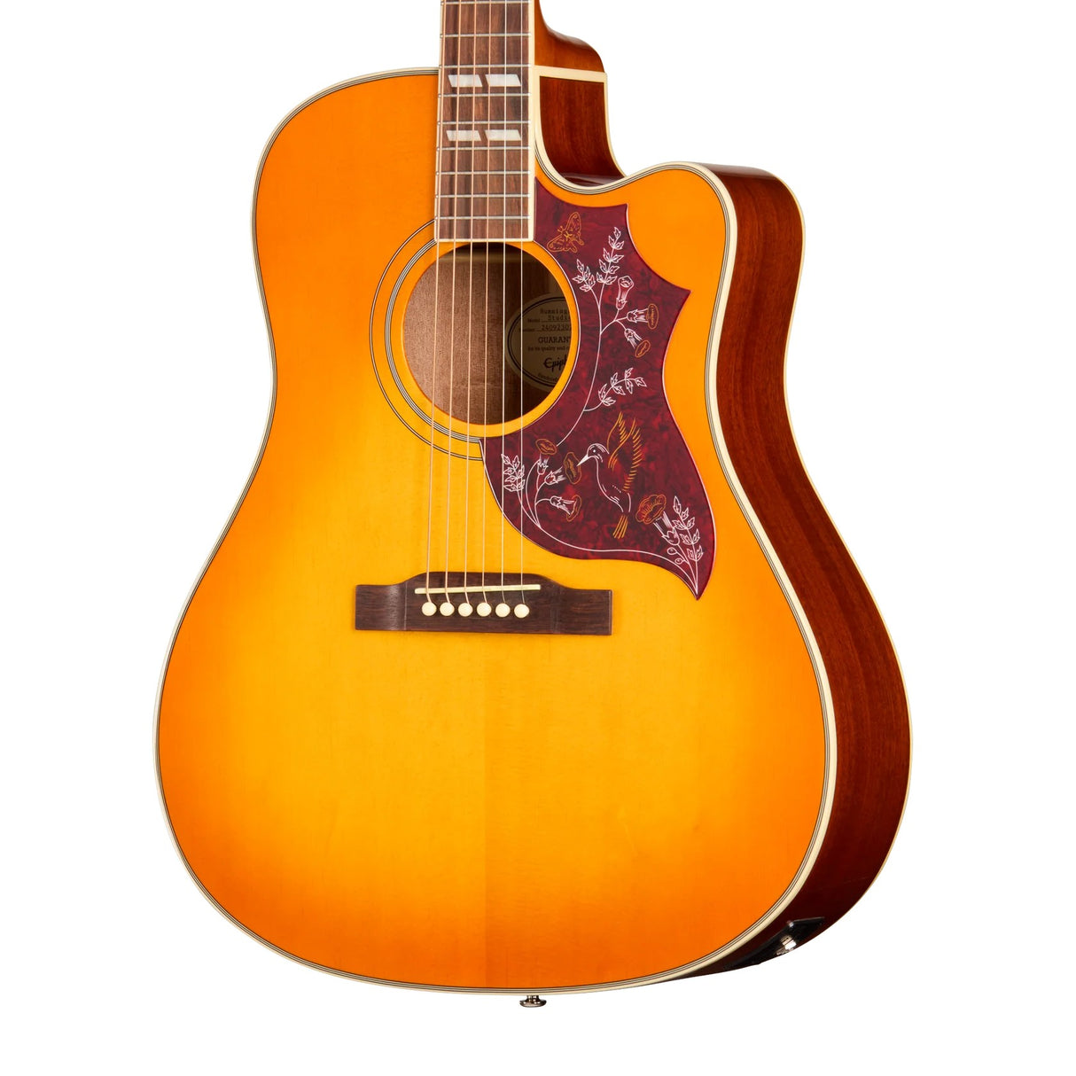 Epiphone Hummingbird Studio EC Acoustic Electric Guitar - Heritage Cherry Sunburst