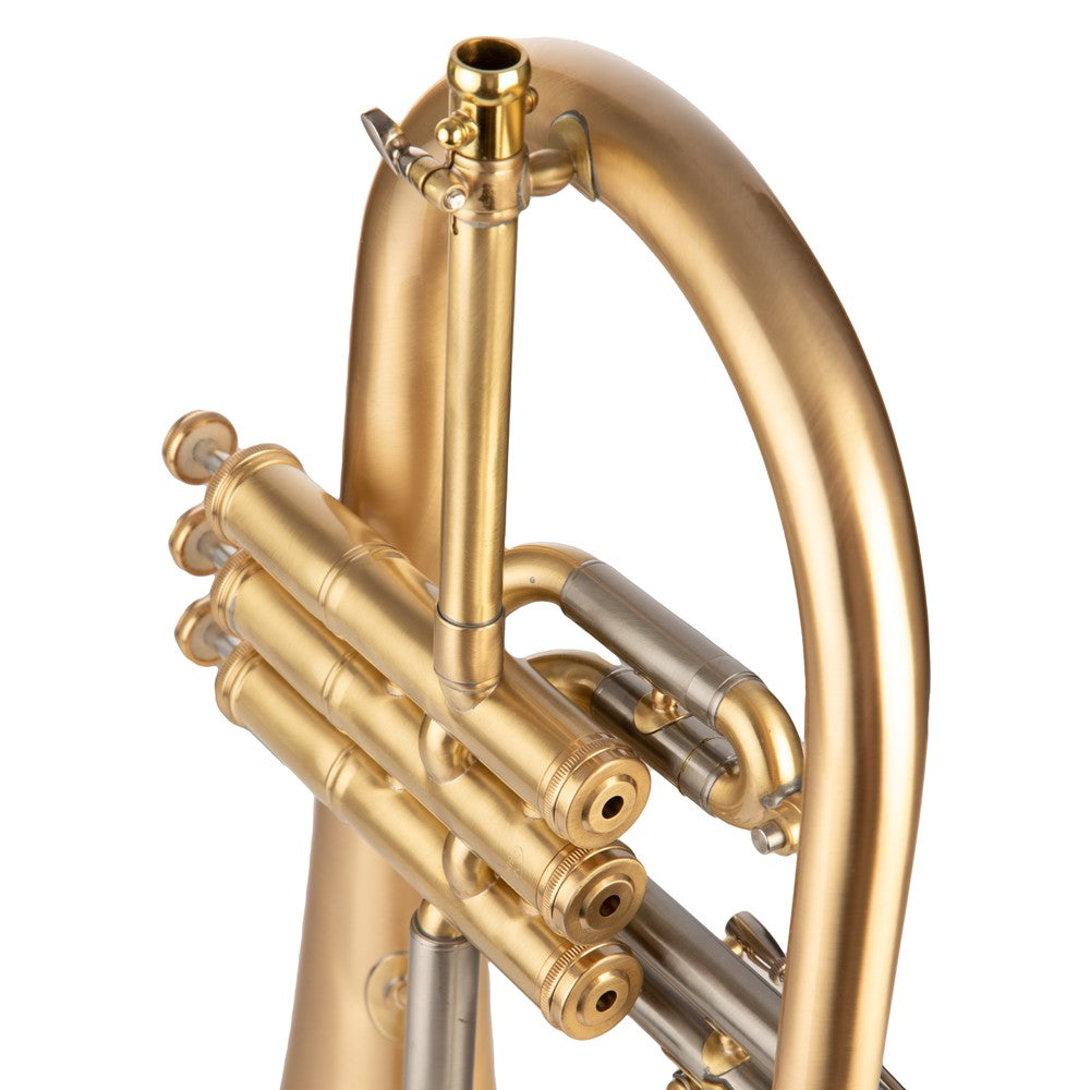 Scodwell Bb Flugelhorn with Rose Bell - Brushed Lacquer
