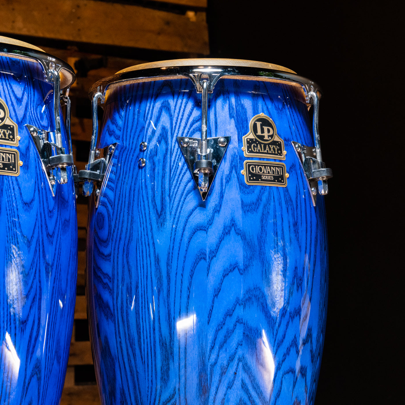 LP Galaxy Giovanni 3-Piece Conga Set - Blue Ash - CHUCKSCLUSIVE