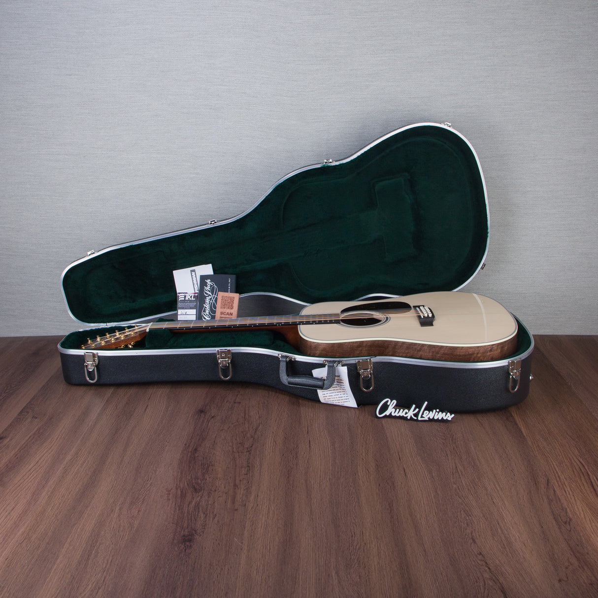 Martin Custom Shop D-28 Style Black Walnut/Italian Alpine Spruce Fishman Matrix VT 12-String Acoustic Electric Guitar - CHUCKCSCLUSIVE - #M2880834