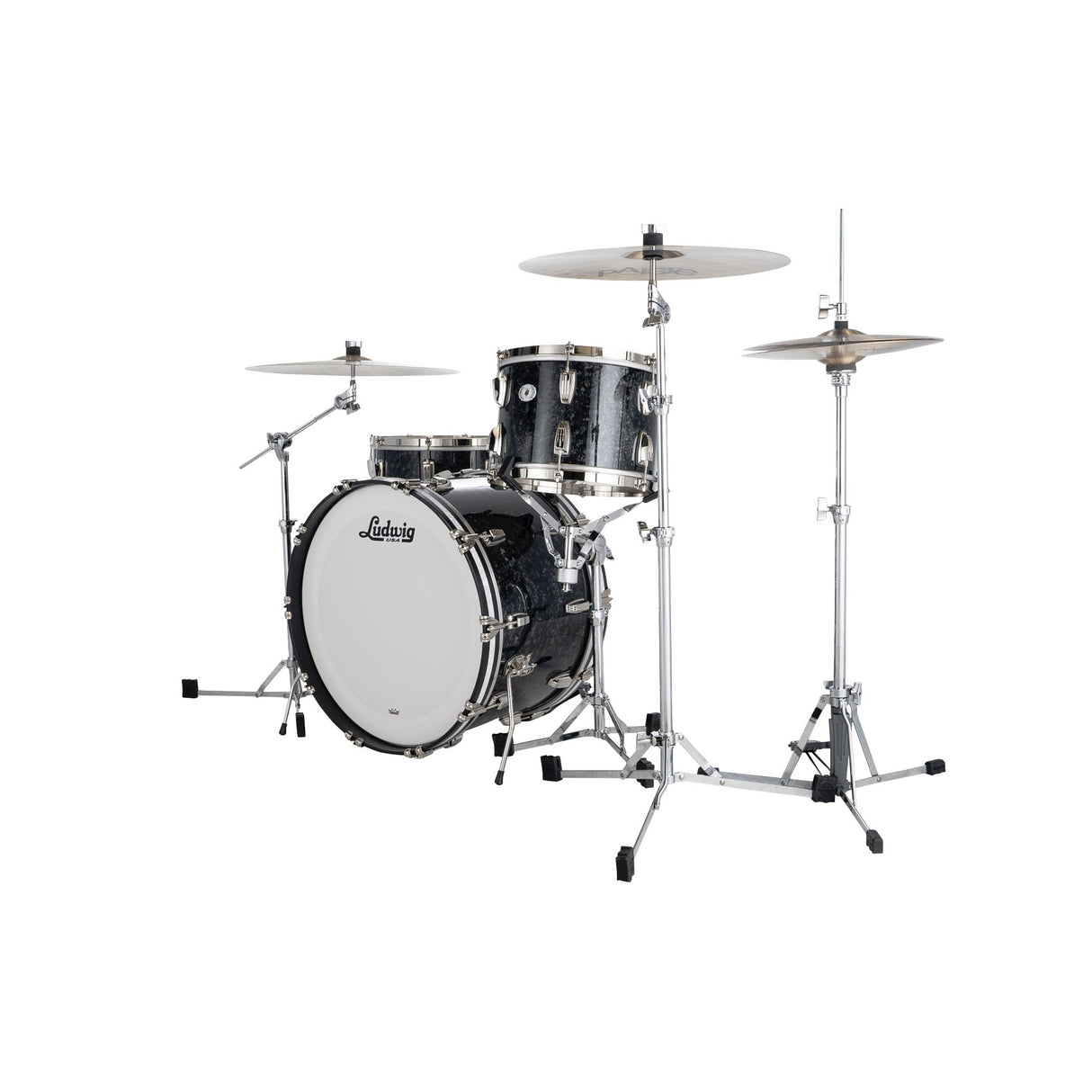Ludwig Classic Maple Limited Edition 3-Piece Shell Kit - Ebony Pearl