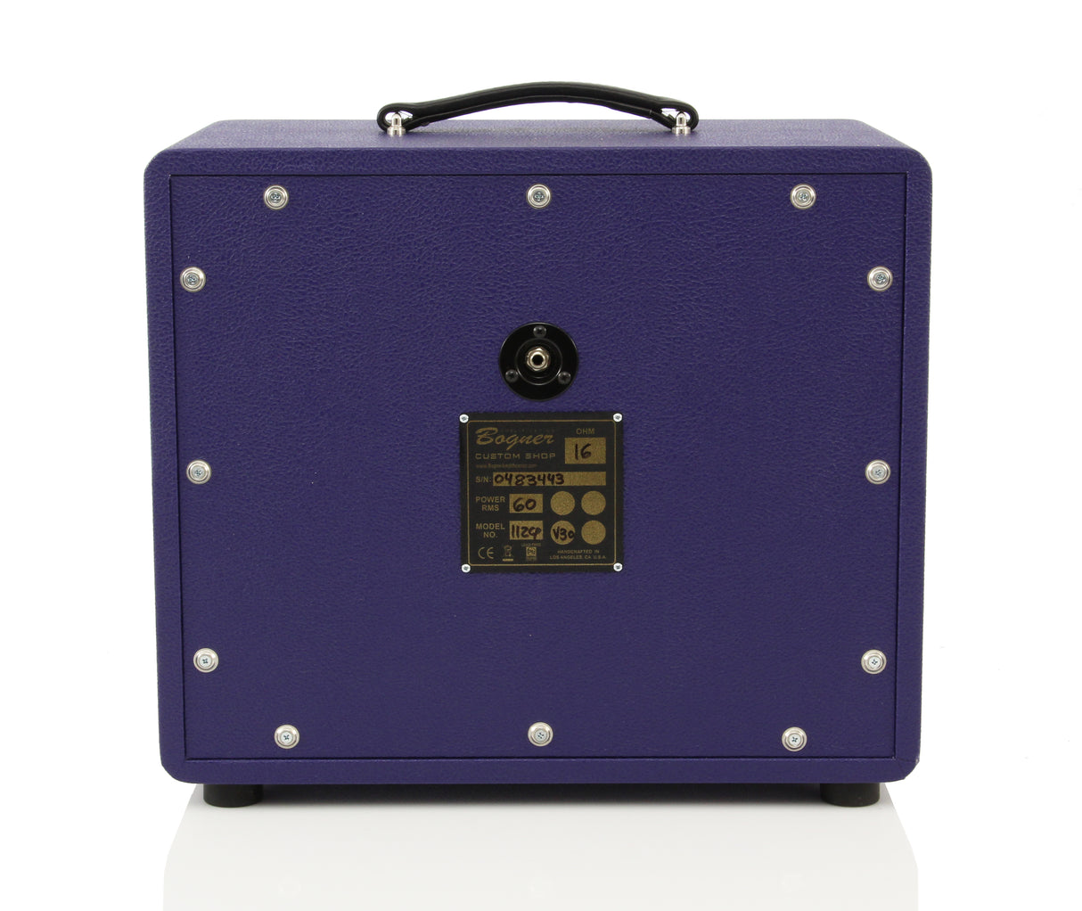 Bogner 112CP 1x12" Closed Back, Dual Ported Cube Guitar Cabinet - Custom Purple