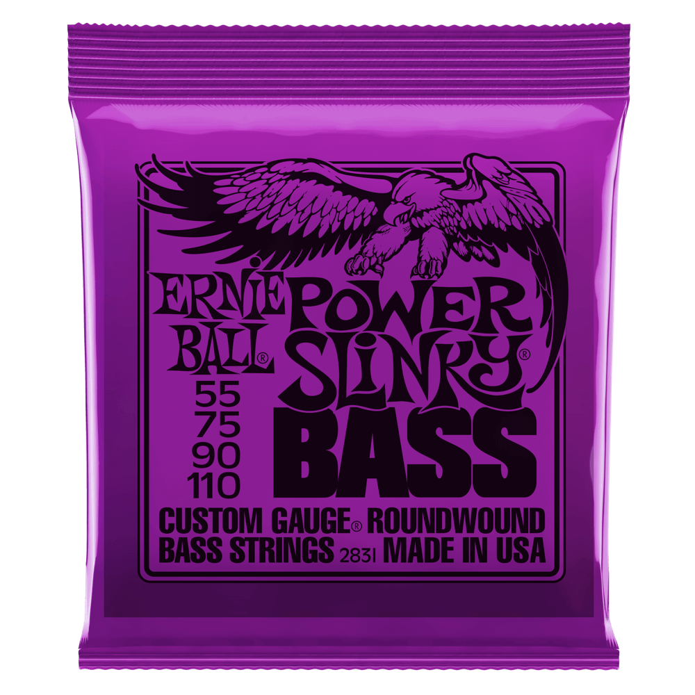 Ernie Ball Power Slinky Nickel Wound Electric Bass Strings .55-.110