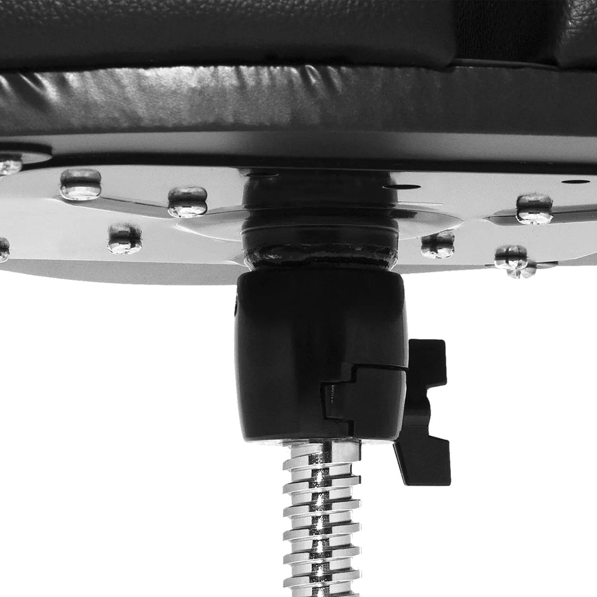 Ahead 18-Inch Spinal-G Saddle Top Drum Throne - Black Top, Black Sparkle Sides