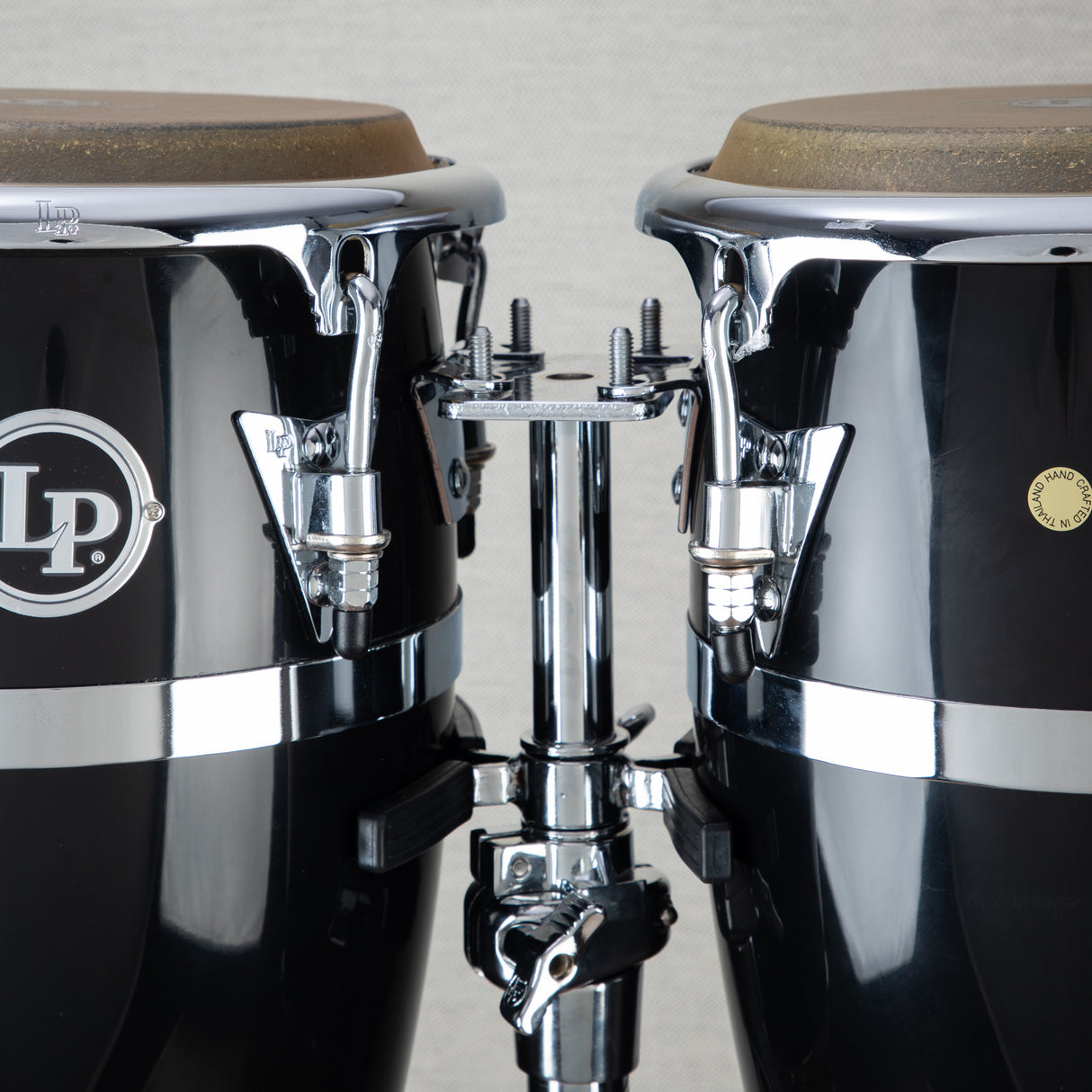 LP JRX1BK Jr Fiberglass Conga Set with Stand - Black