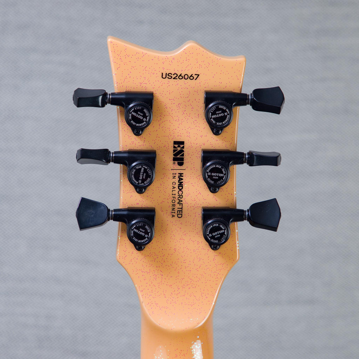 ESP USA Eclipse Electric Guitar - Peach Sparkle - #US26067