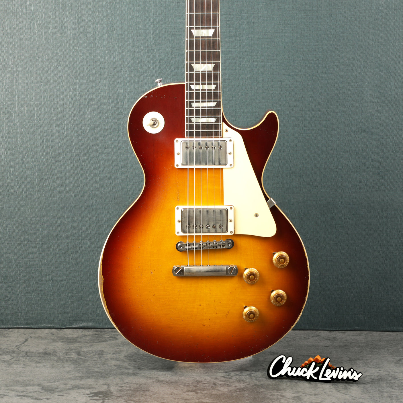 Gibson Custom Shop Murphy Lab 1958 Les Paul Standard - Ultra Heavy Aged Royal Tea Burst - CHUCKSCLUSIVE - #821495