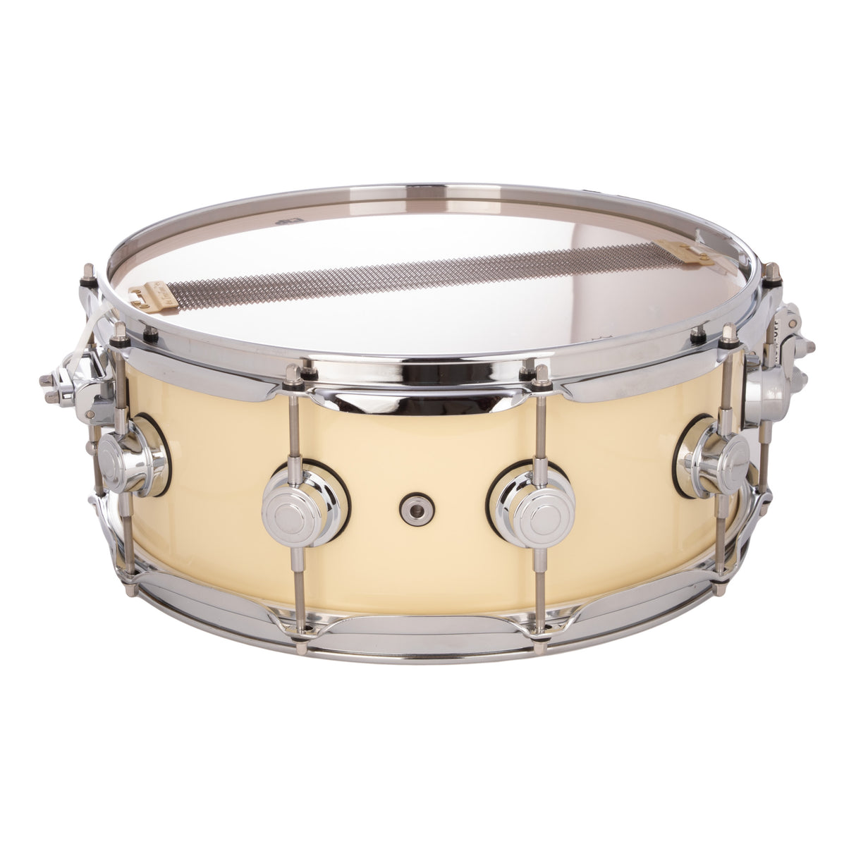 DW Collector's Pure Maple 6.5x14-Inch SSC Snare Drum - Solid Double Cream Lacquer