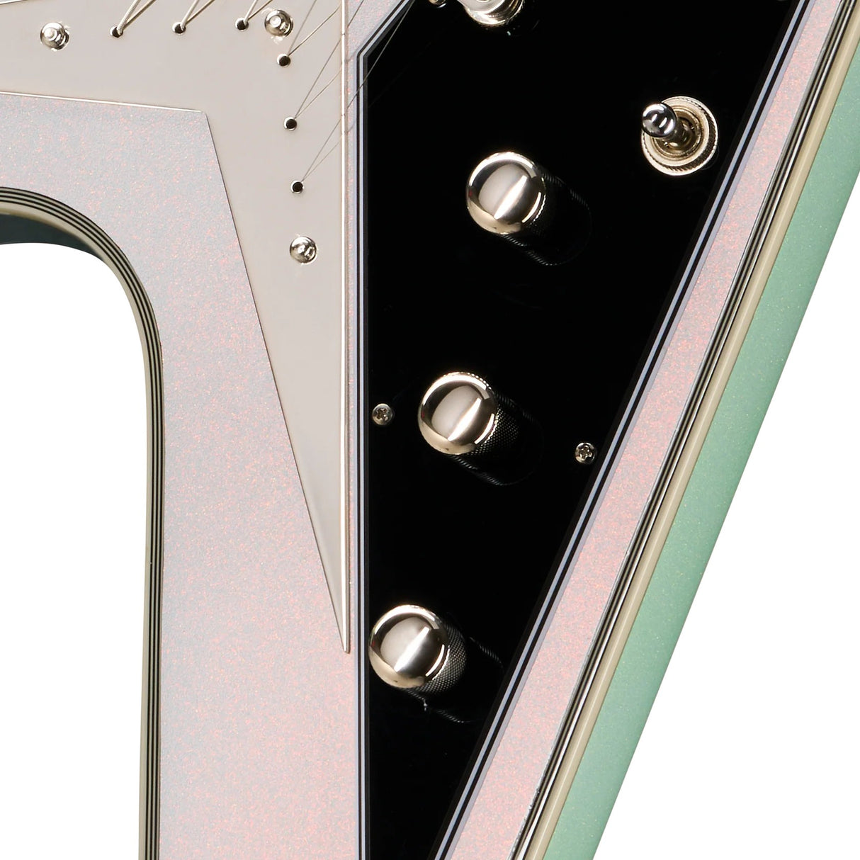 Epiphone Futura Flying V Custom Electric Guitar - Quicksilver Shift