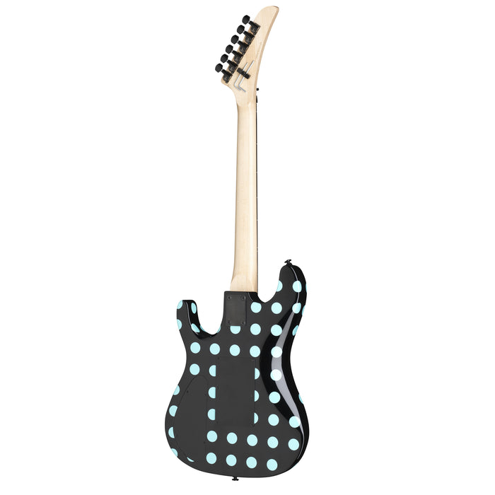 Kramer NightSwan Electric Guitar - Black With Blue Polka Dots - New