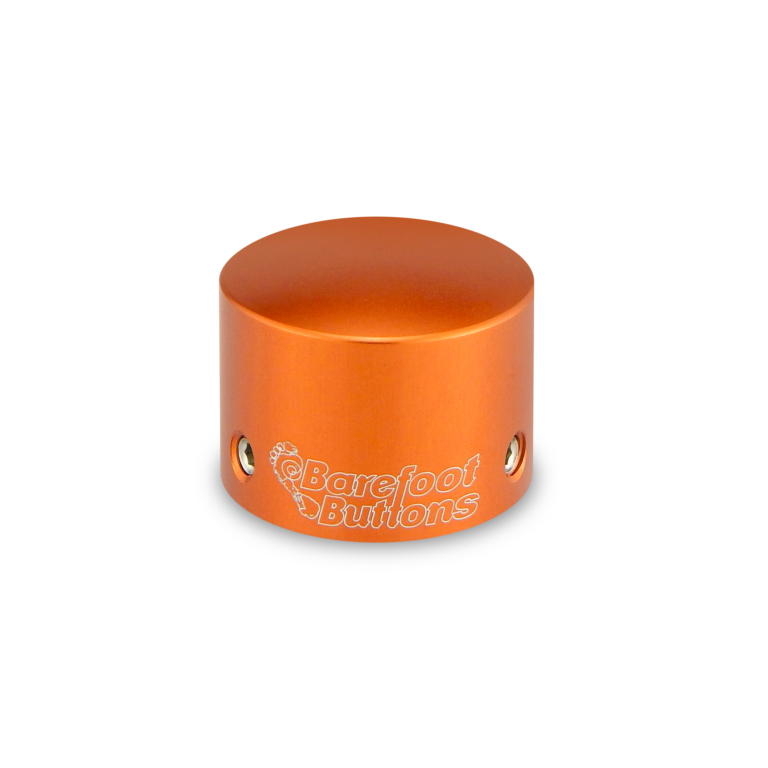 Barefoot Buttons V1 Tall Boy Footswitch Button, Orange - For Common 3PDT Switches
