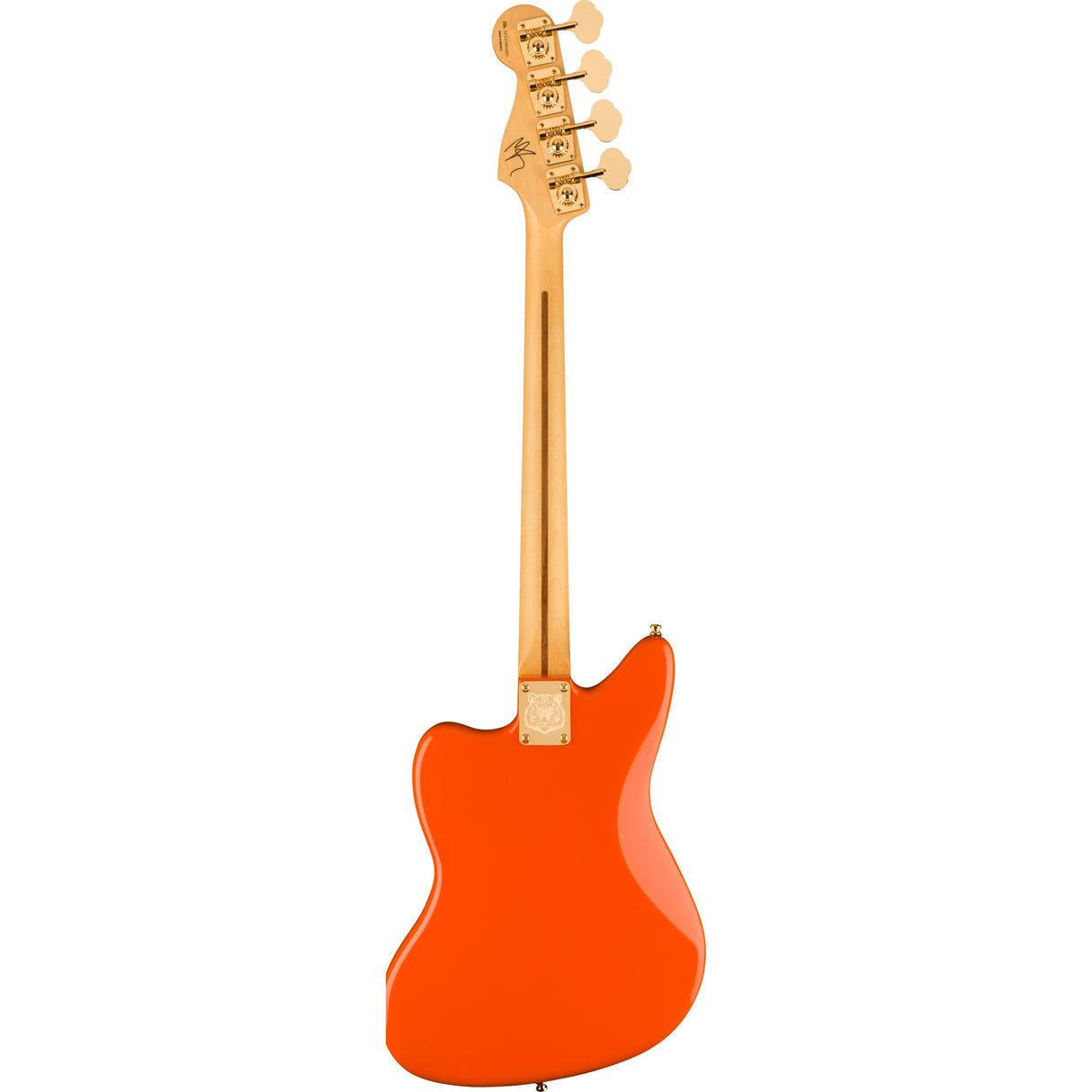 Fender Limited Edition Mike Kerr Signature Jaguar Electric Bass - Tiger's Blood Orange