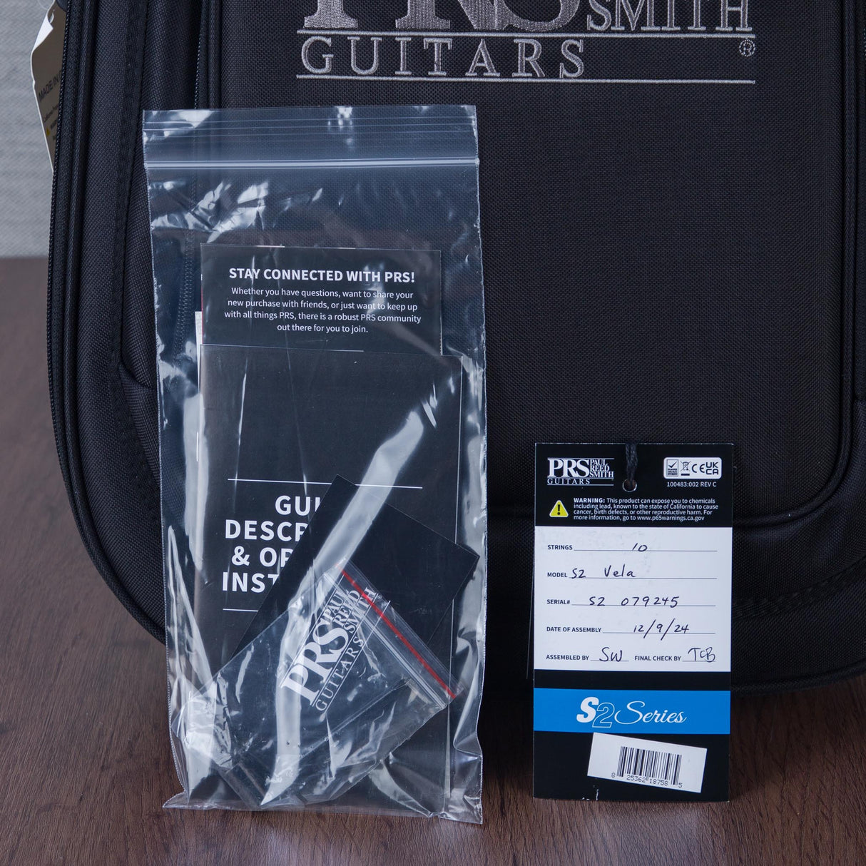 PRS S2 Vela Custom Color Electric Guitar - Charcoal - #24S2079245