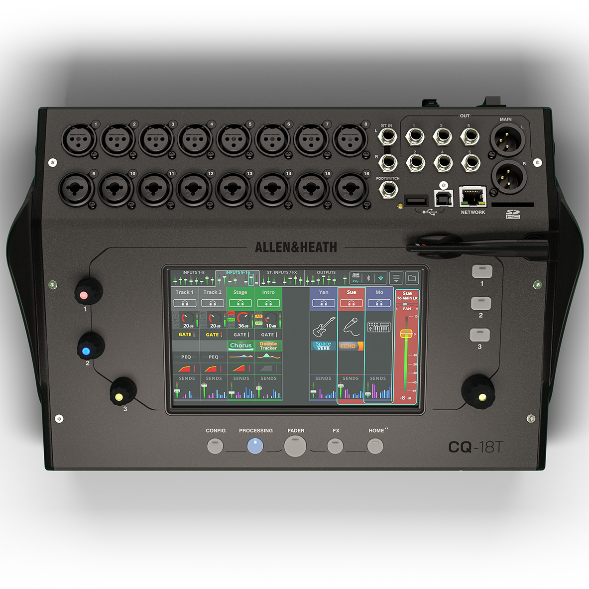 Allen & Heath CQ-18T Ultra-Compact 96 kHz Digital Audio Mixer - New