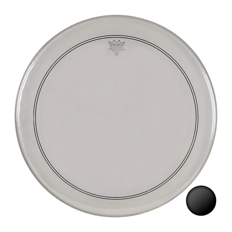 Remo 24" Clear Powerstroke 3 Bass Drum Head With Falam Patch