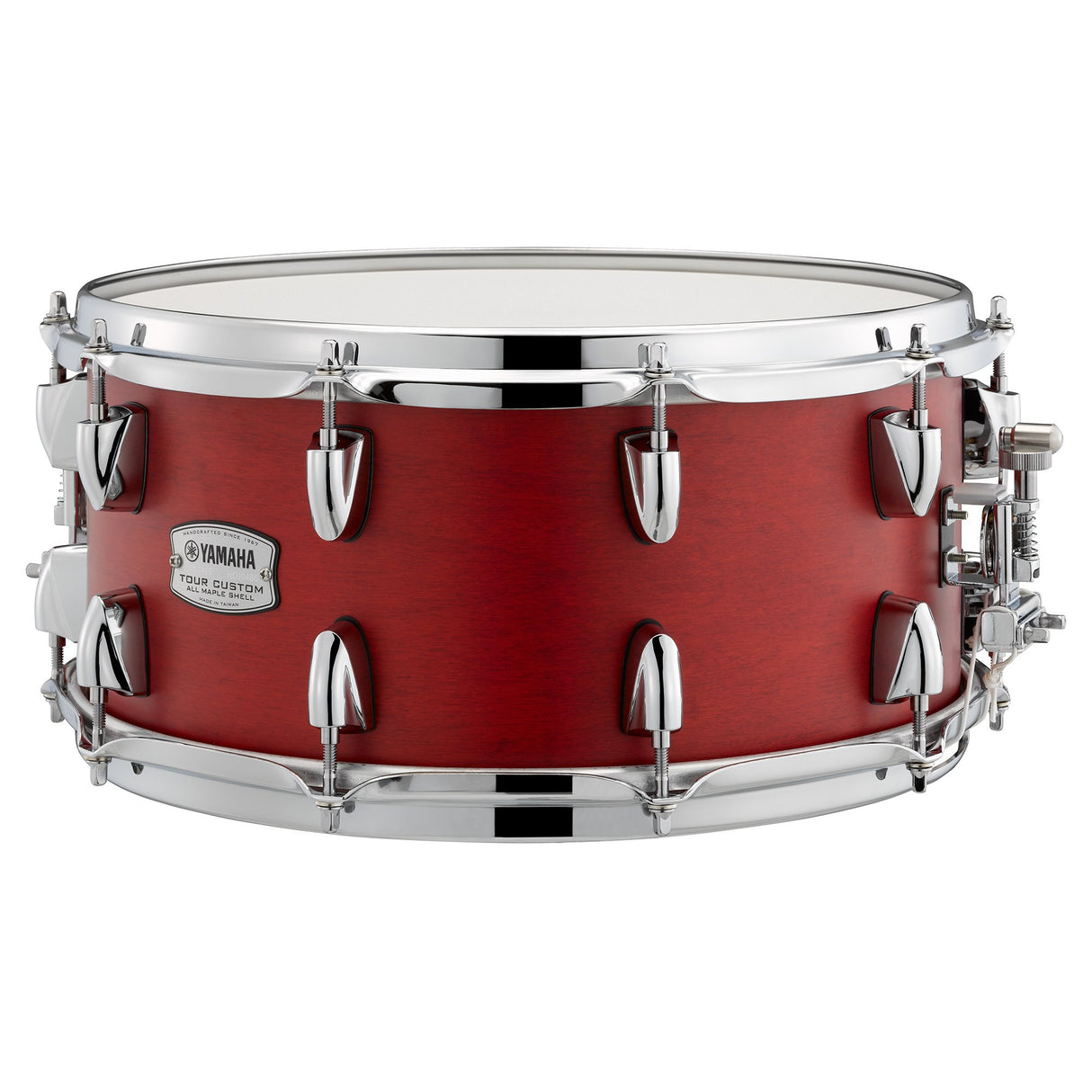 Yamaha Tour Custom 14x6.5-Inch Maple Wood Snare Drum- Candy Apple Satin