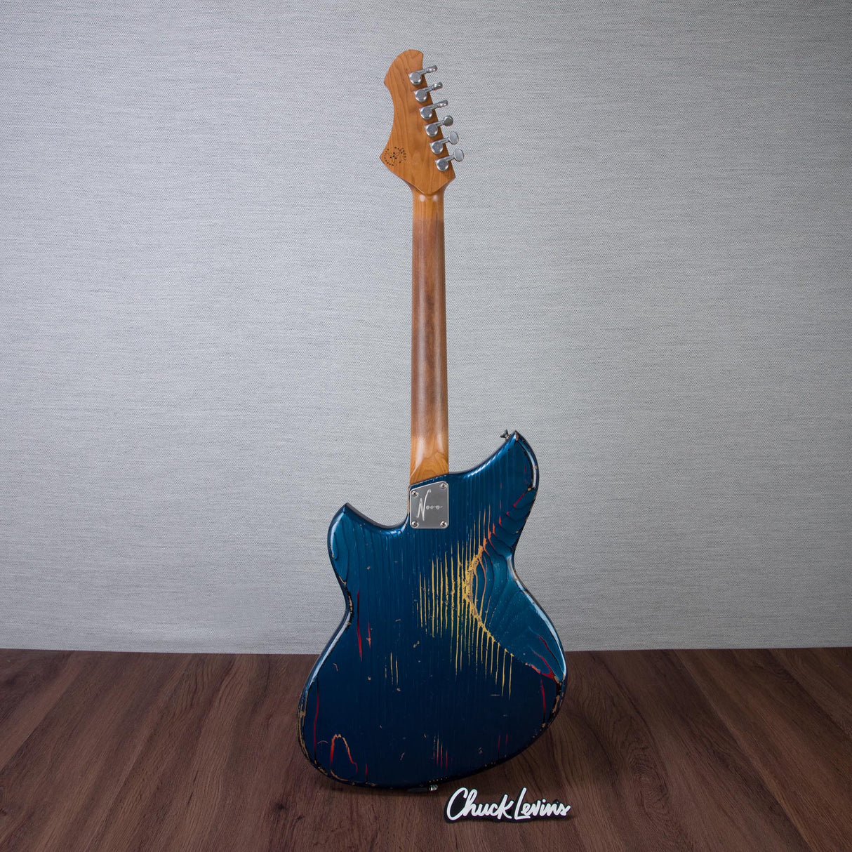 Novo Guitars Serus J Electric Guitar - FOF Lake Como Blue over 64 3-Tone Burst - #26097