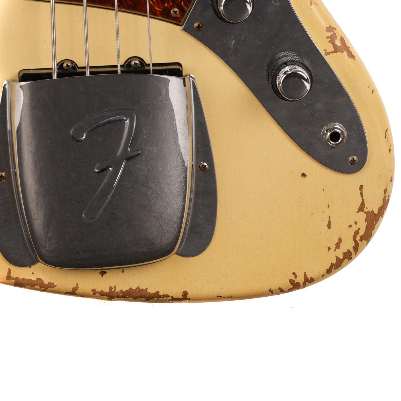 Fender Custom Shop 1961 Jazz Bass, Ash Heavy Relic - Aged Vintage White - CHUCKSCLUSIVE - #R124796