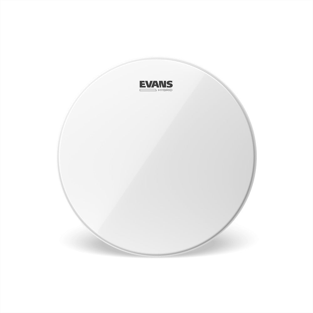 Evans 14" Hybrid White Marching Snare Drum Head - New,14 Inch