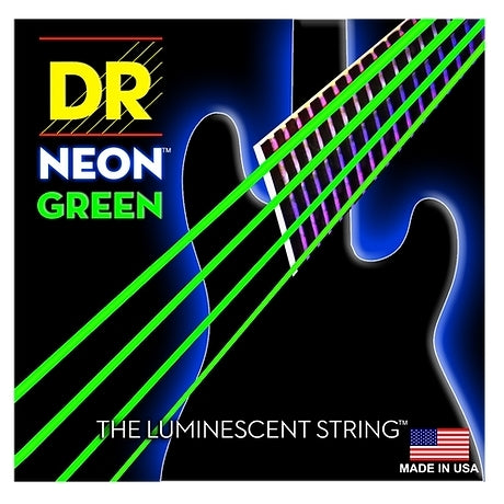 DR Strings NGB-40 Neon Bass Guitar Strings - Green