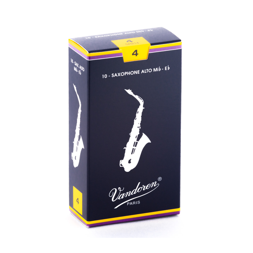 Vandoren Traditional 10-Pack Alto Saxophone Reeds - 4