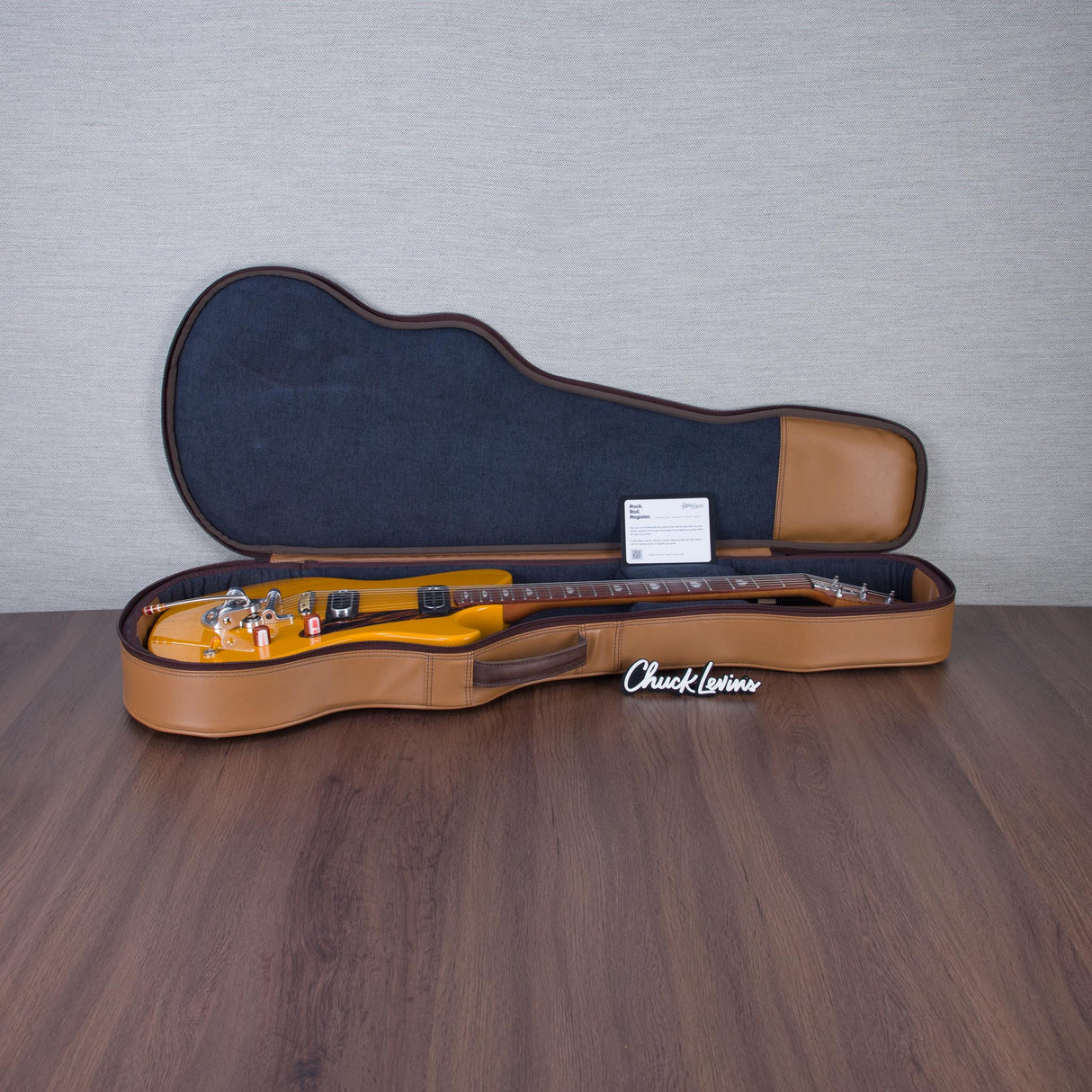 Powers Electric A-Type Electric Guitar - Signal Yellow - #B145