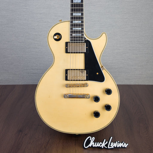 Gibson Murphy Lab Les Paul Custom Light Aged Electric Guitar - Alpine White - #CS301735 - Display Model