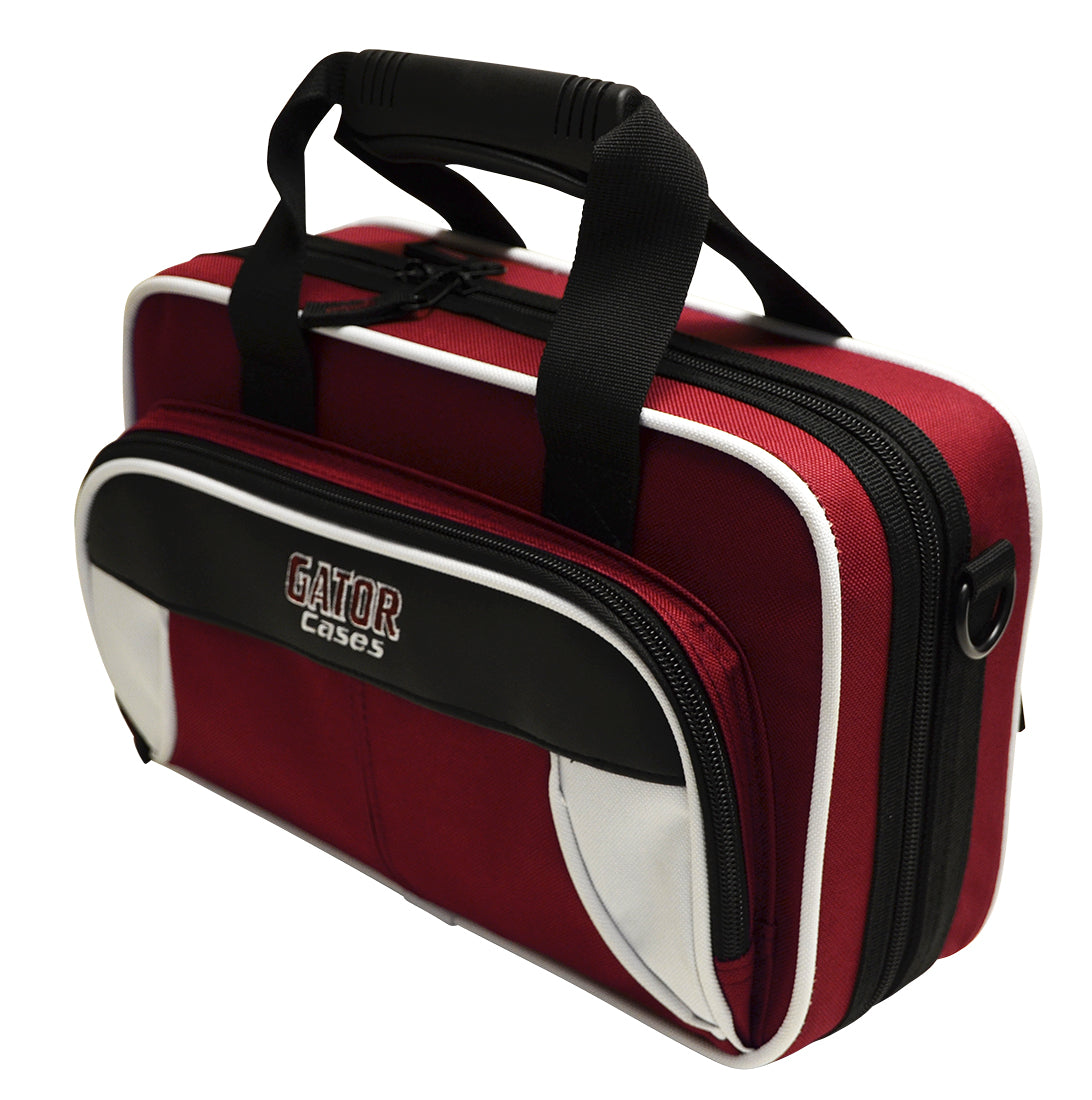 Gator GL-CLARINET-WM Spirit Series Lightweight Clarinet Case, White And Maroon