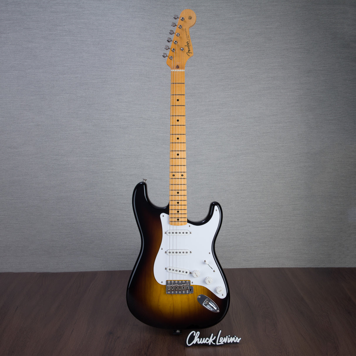 Fender Custom Shop Limited Edition 70th Anniversary 1954 Stratocaster NOS Guitar - Wide-Fade 2-Color Sunburst - #XN4145