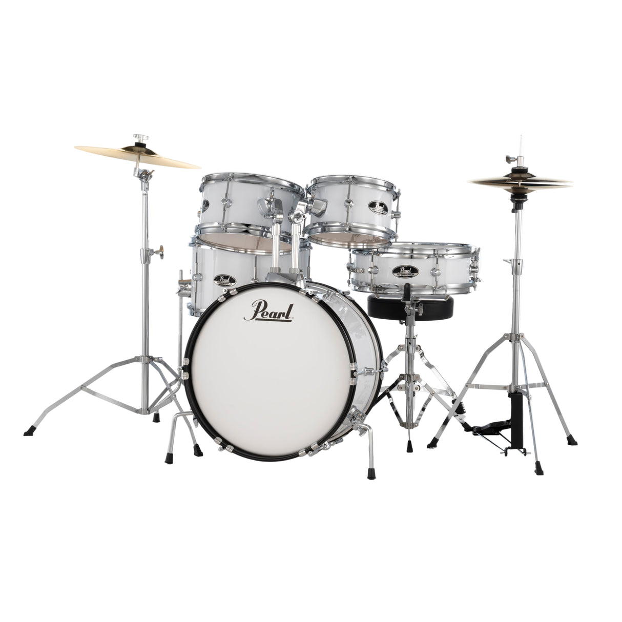 Pearl Roadshow Jr. 5-Piece Complete Drum Kit - Pure White