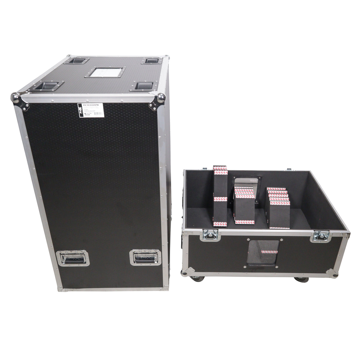 ProX XS-SP523022W Universal Line Array Speaker Flight Case fits 4x SARA100, SRX910a, HDL20a, HDL30a