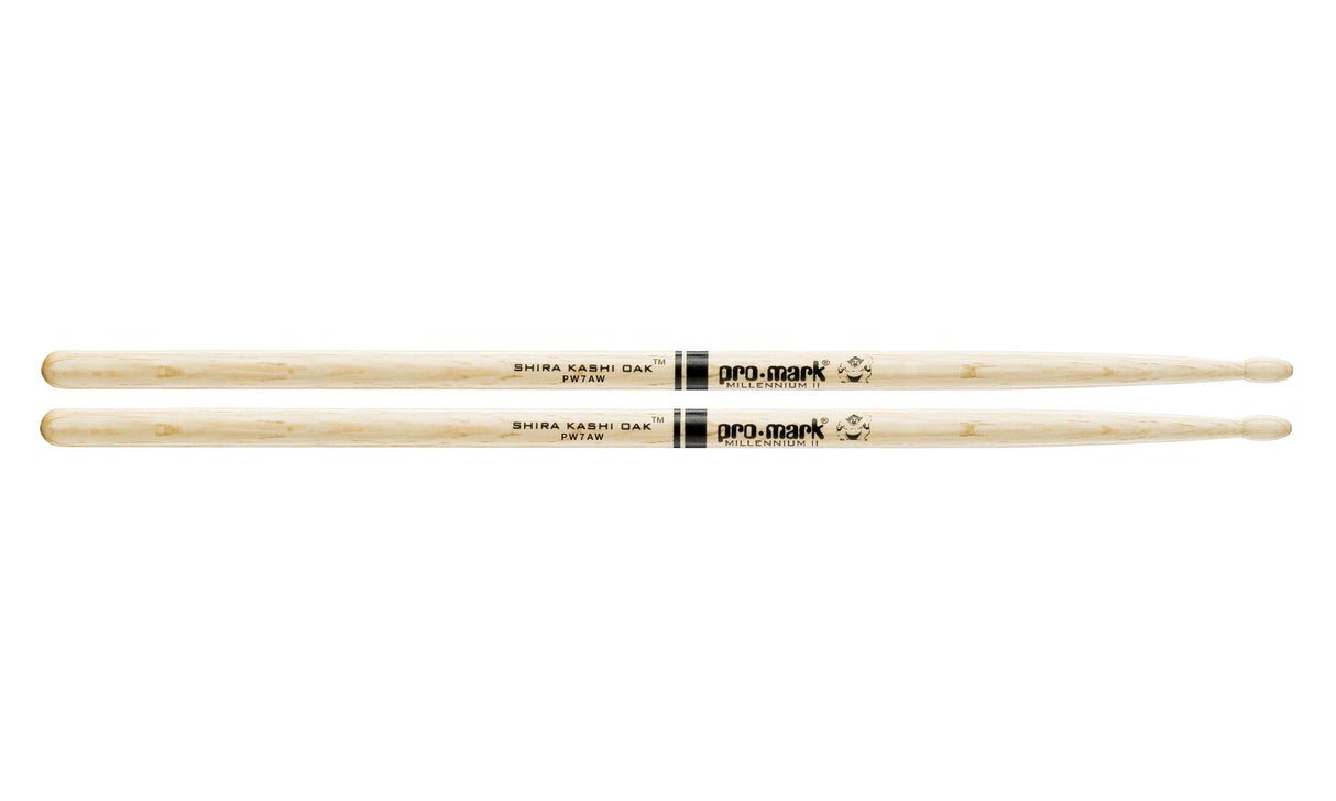 Promark PW7AW Shira Kashi Oak 7A Wood Tip Drumsticks