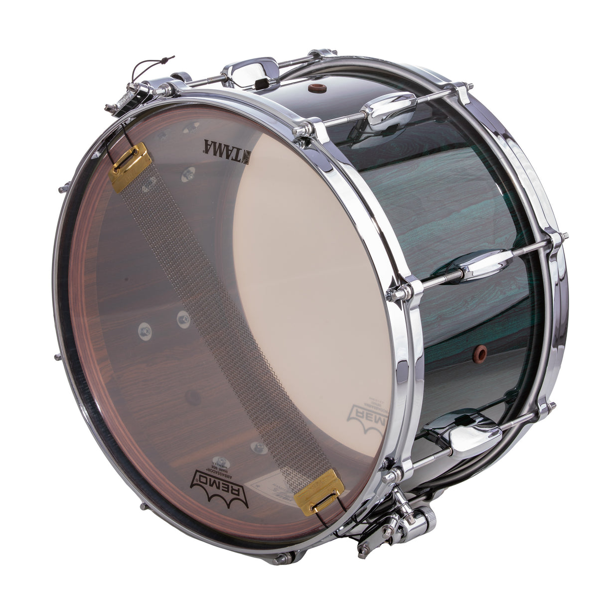 Tama Star Bubinga 8x14 Snare Drum - Dark Green Cordia