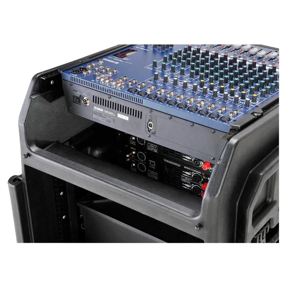 SKB 1SKB19-R1208 12U Top 8U Bottom Gig Rig Mixer Rack Case
