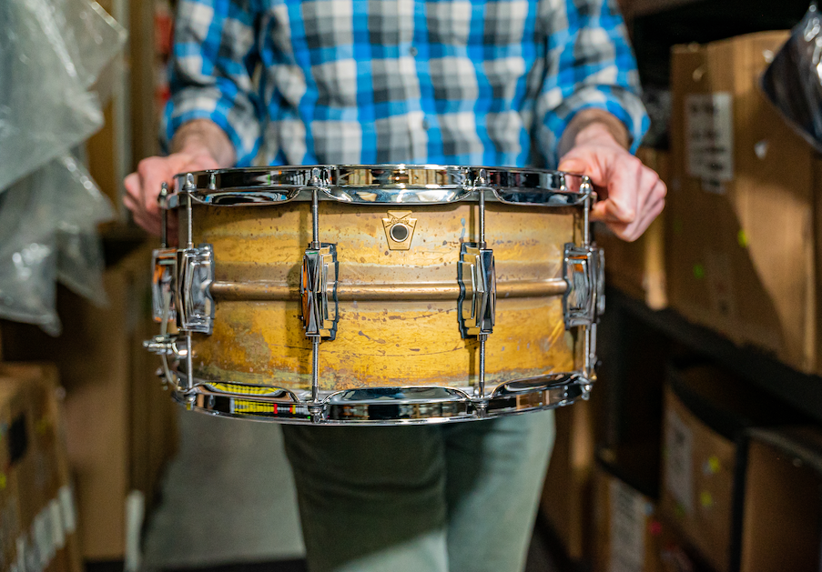 Ludwig 14" x 6.5" Raw Brass Snare Drum
