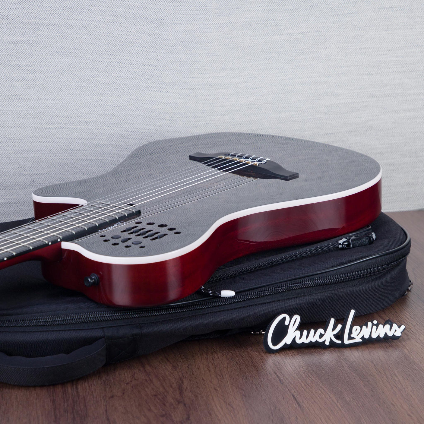 Godin MultiAc Grand Concert SA Nylon String Acoustic-Electric Guitar - Trans Black - CHUCKSCLUSIVE - #25313361