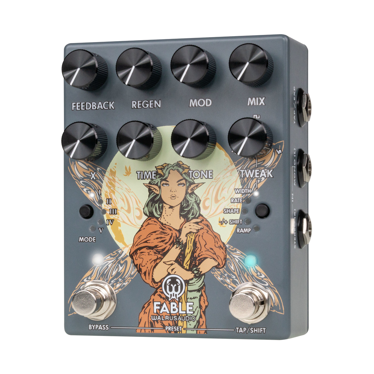 Walrus Audio Fable MKII Granular Soundscape Generator and Delay Pedal - Gray