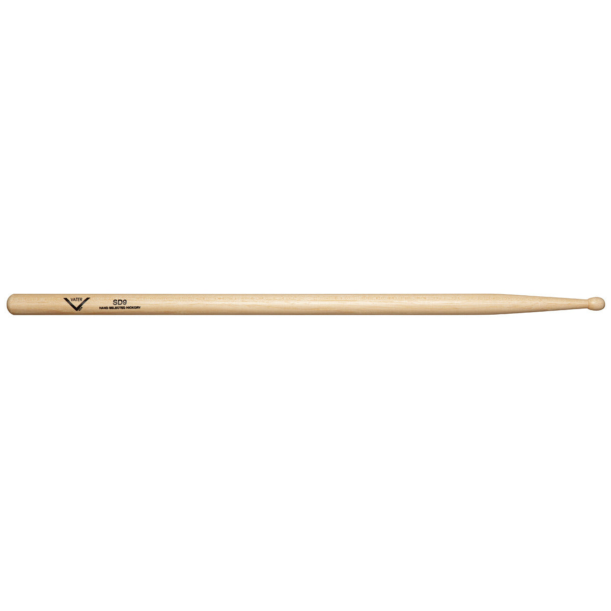 Vater Hickory SD9 Drumsticks - Wood Tip