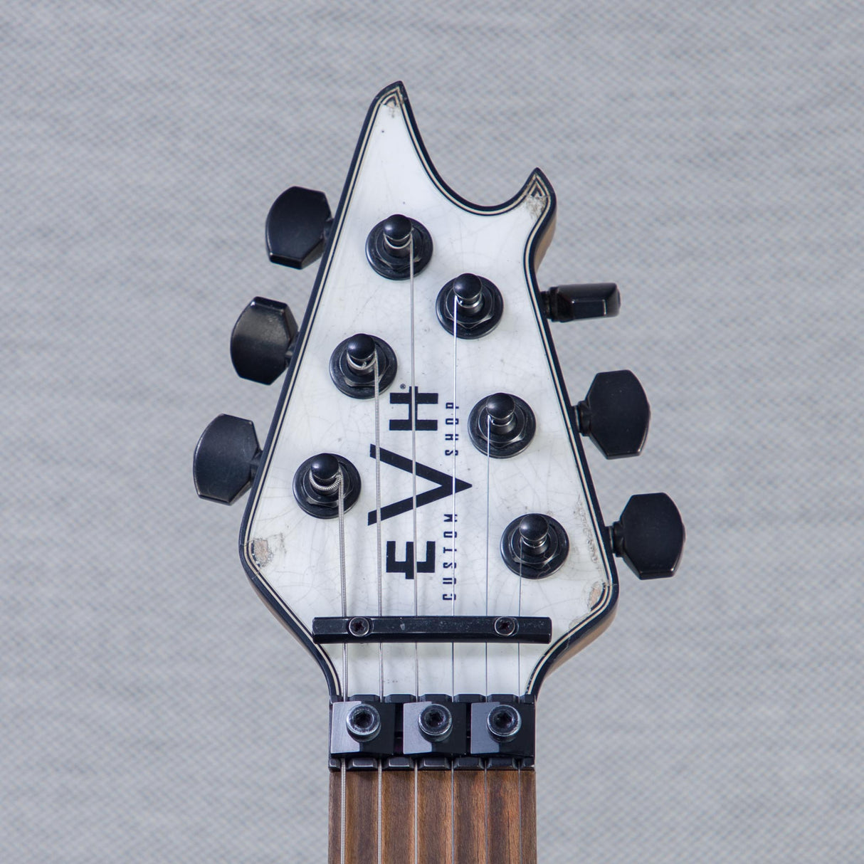 EVH Custom Shop Special Edition Wolfgang Stripes Electric Guitar - White/Black Stripes - #WG17642A