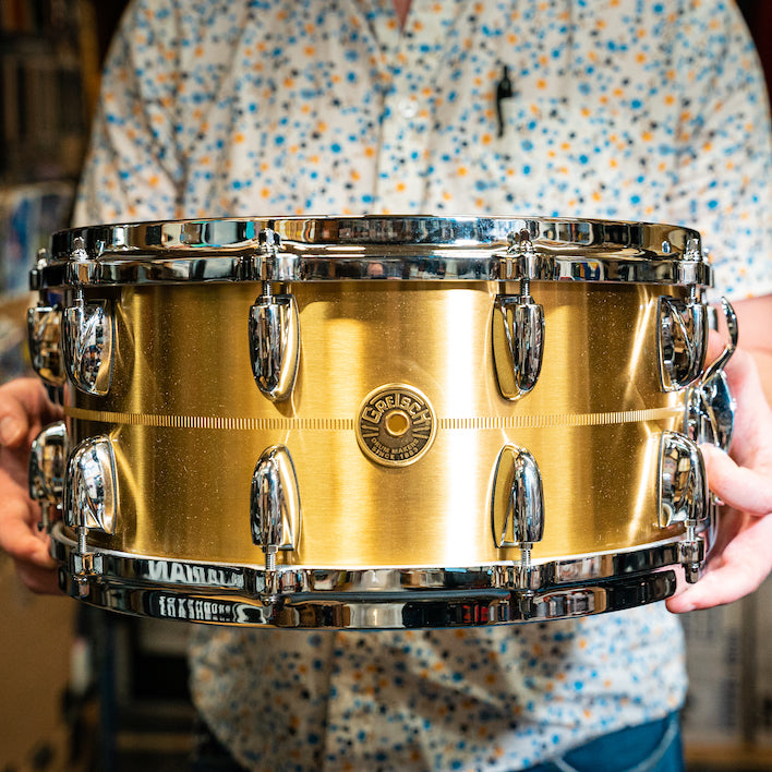 Gretsch 14 x 6.5-Inch USA Bell Brass Snare Drum - Preorder