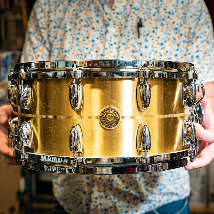 Gretsch 14 x 6.5-Inch USA Bell Brass Snare Drum