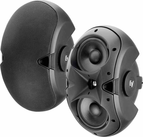 Electro-Voice EVID 6.2T Dual 6" Two-Way Surface-Mount Loudspeaker Pair with Transformer