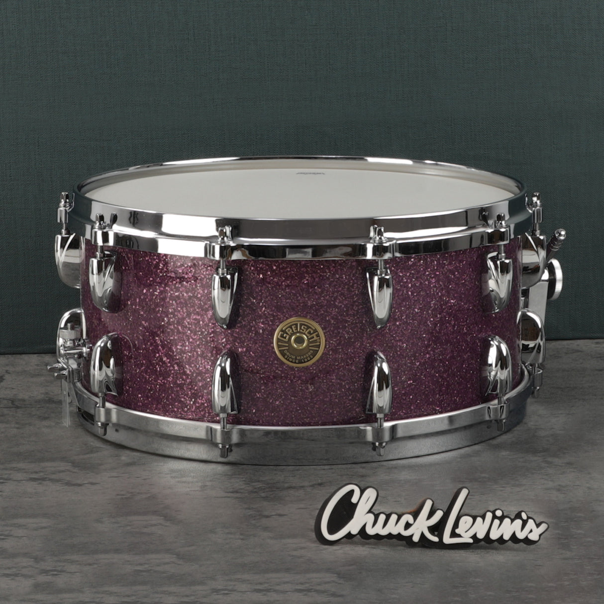 Gretsch USA Custom 14x6.5-Inch Snare Drum - Purple Glass