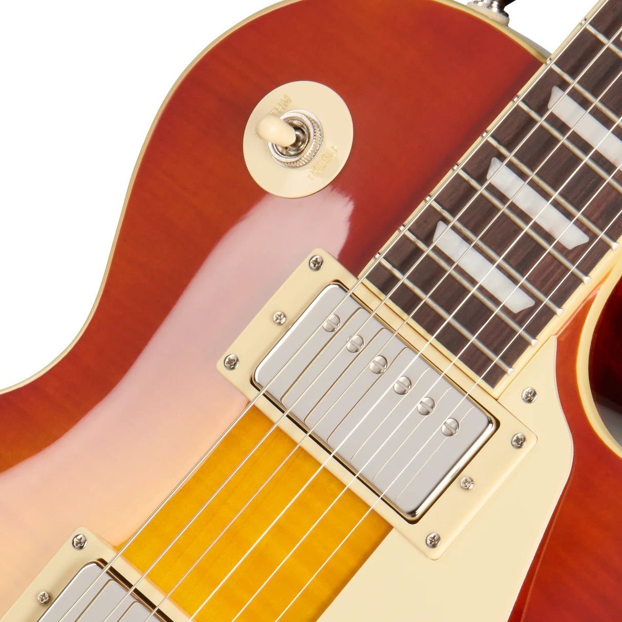 Epiphone Les Paul Standard 50s Figured Electric Guitar - Washed Cherry Sunburst
