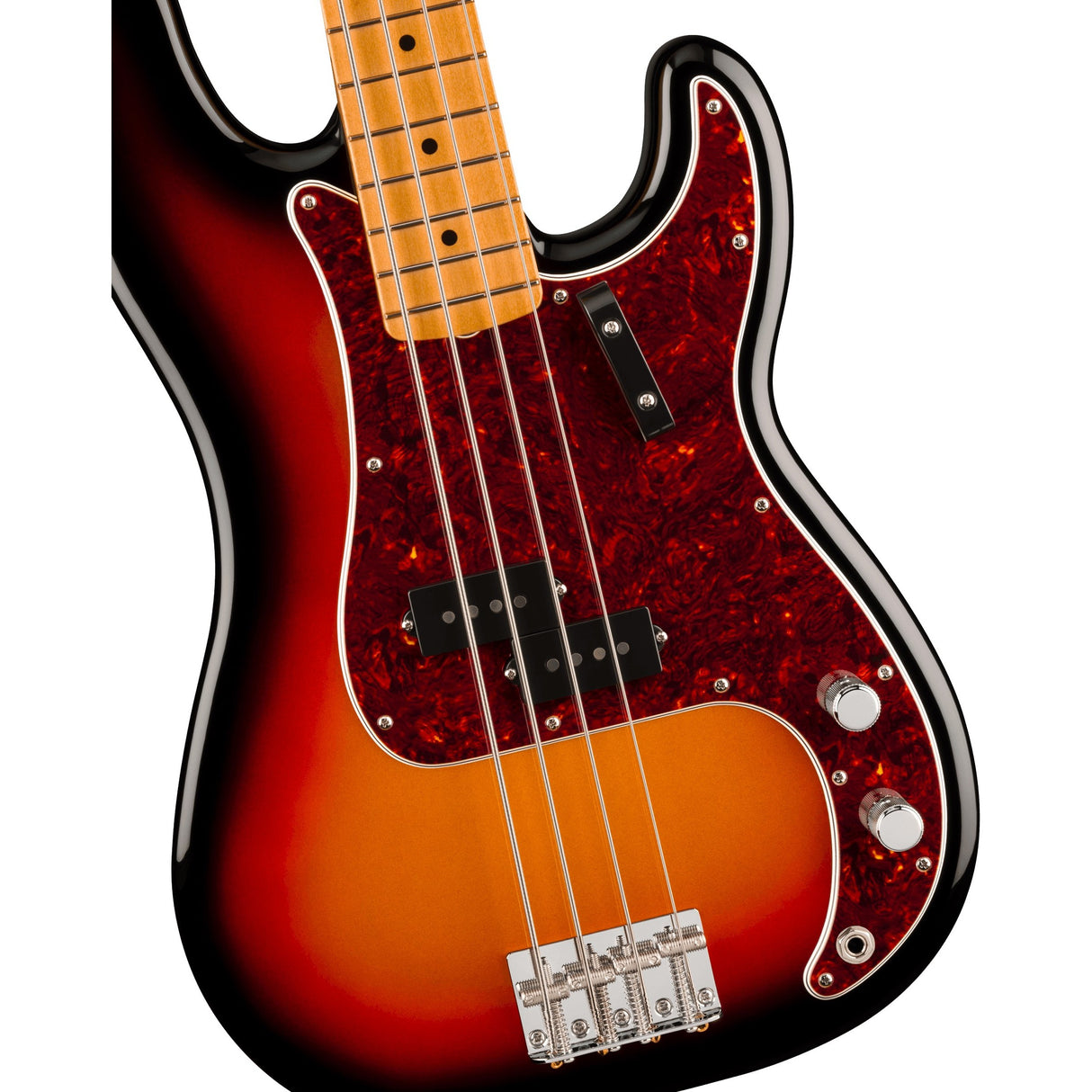 Fender Vintera III Late '60s Precision Electric Bass Guitar, Maple Fingerboard - 3-Color Sunburst
