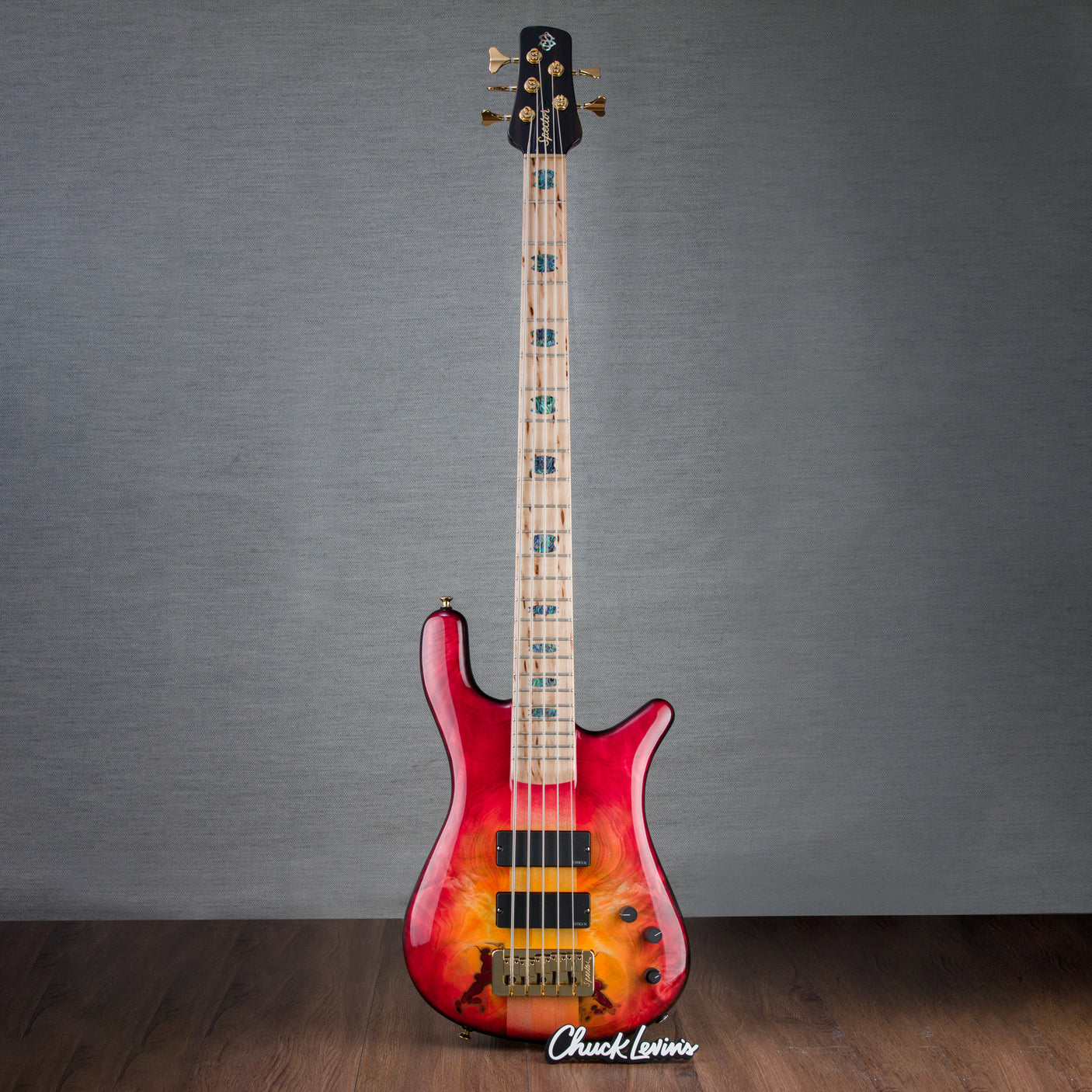 Spector USA Custom NS5 5-String Bass Guitar - Lava Glow - CHUCKSCLUSIVE - #659