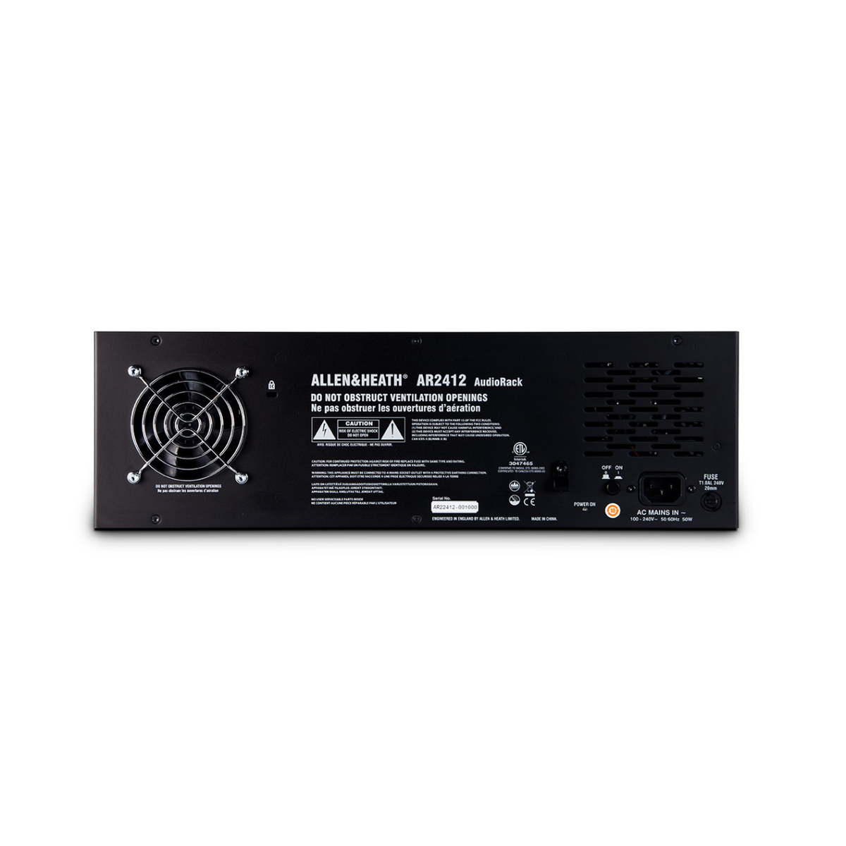 Allen & Heath AR2412 Remote Audiorack - Mint, Open Box