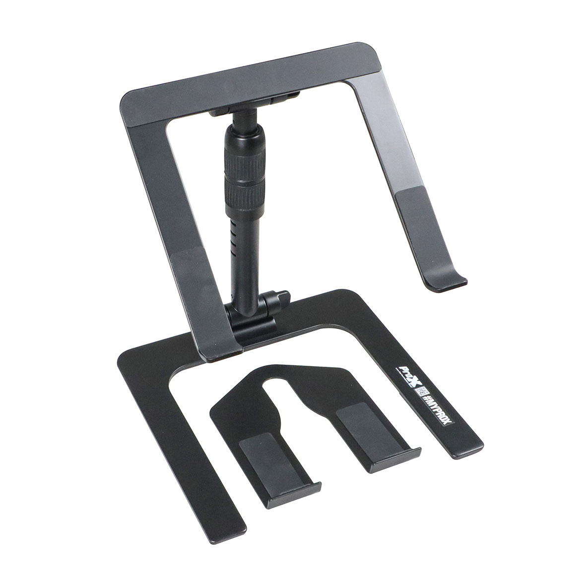 ProX T-LPS900BLK Folding DJ Laptop Stand with Adjustable Height Accessory Tray Carrying Bag - Black